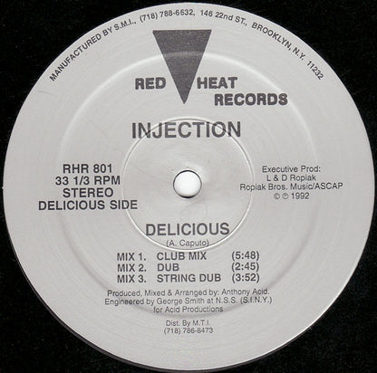 Injection : Delicious / I Don't Need It (12")