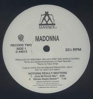 Madonna : Nothing Really Matters (2x12")