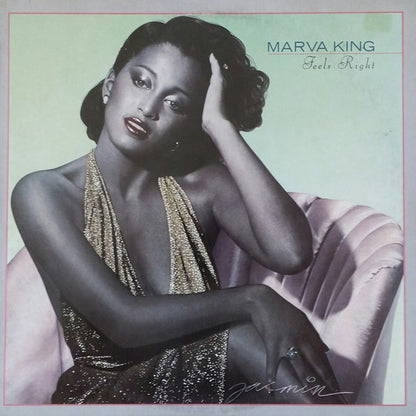 Marva King : Feels Right (LP, Album, Promo)