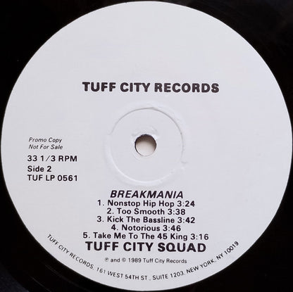 Tuff City Squad : Breakmania (LP, Album, Promo)