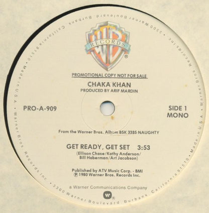 Chaka Khan : Get Ready, Get Set (12", Mono, Promo)