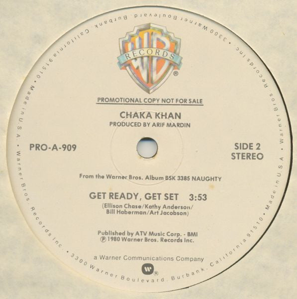 Chaka Khan : Get Ready, Get Set (12", Mono, Promo)