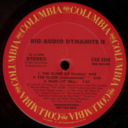 Big Audio Dynamite II : The Globe (12", Single, Promo)