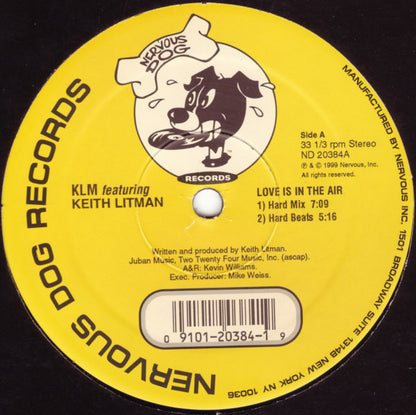 KLM Featuring Keith Litman : Love Is In The Air (12")