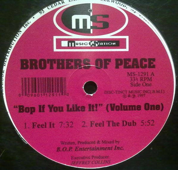 Brothers Of Peace* : Bop If You Like It! (Volume One) (12")