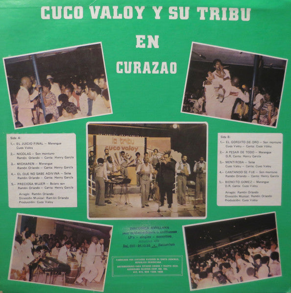 Cuco Valoy Y Su Tribu : El Cordito De Oro En Suavecito - Cuco Valoy Y Su Tribu En Curazao (LP, Album)