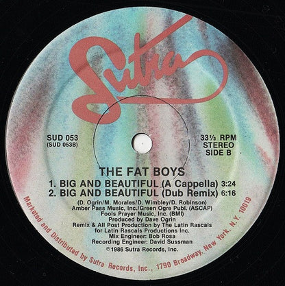 The Fat Boys* : Big And Beautiful (Remix) (12", Single)