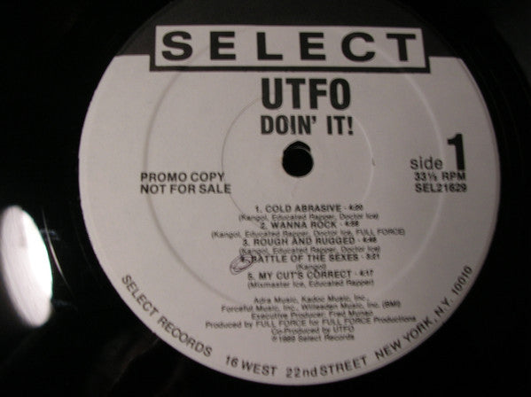 UTFO : Doin' It! (LP, Album, Promo)