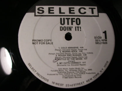 UTFO : Doin' It! (LP, Album, Promo)