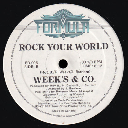 Weeks & Co. : Rock Your World (Remix) (12")