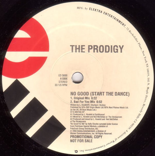 The Prodigy : No Good (Start The Dance) (12", Promo)