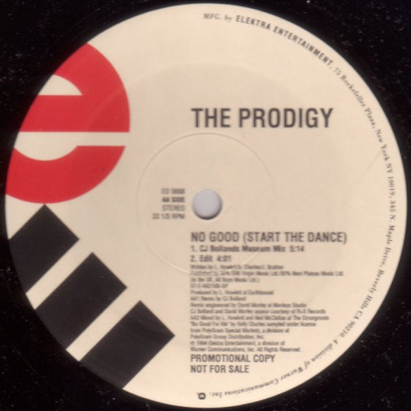 The Prodigy : No Good (Start The Dance) (12", Promo)