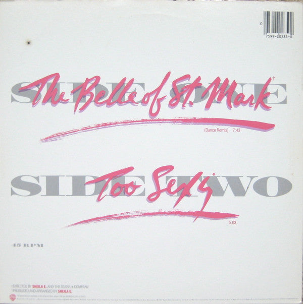 Sheila E. : The Belle Of St. Mark (12", Maxi)