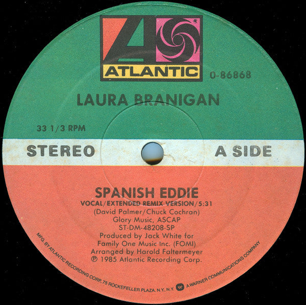 Laura Branigan : Spanish Eddie (12", Maxi)