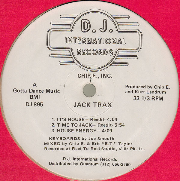 Chip E., Inc.* : Jack Trax (12")