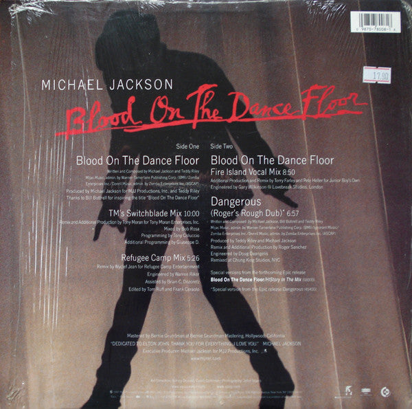Michael Jackson : Blood On The Dance Floor (12")