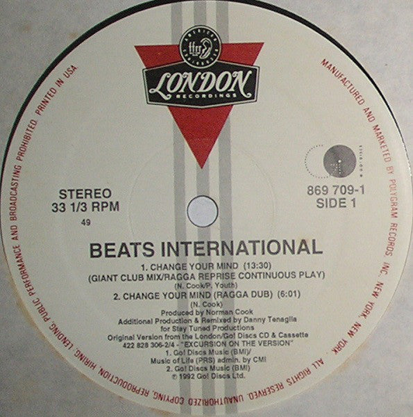 Beats International : Change Your Mind (12")