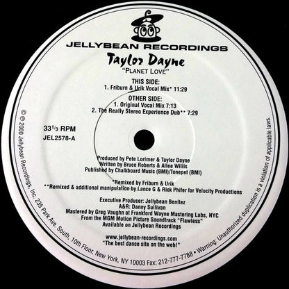 Taylor Dayne : Planet Love (12")