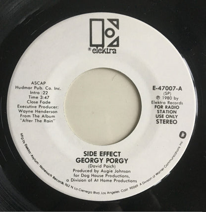 Side Effect : Georgy Porgy (7", Single, Mono, Promo)