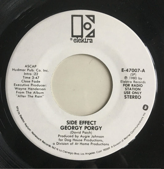 Side Effect : Georgy Porgy (7", Single, Mono, Promo)