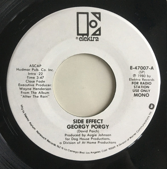 Side Effect : Georgy Porgy (7", Single, Mono, Promo)