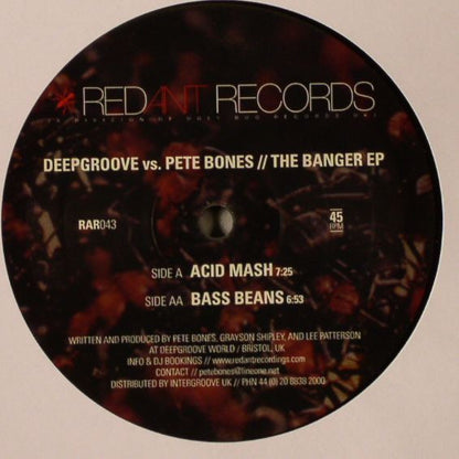 Deepgroove vs. Pete Bones : The Banger EP (12")