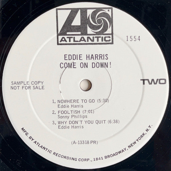 Eddie Harris : Come On Down! (LP, Album, Mono, Promo)