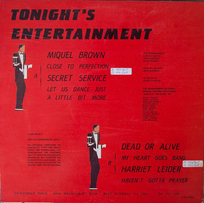 Various : Lightspeed Discs "A Night At The Club" (12", Maxi, Pic)