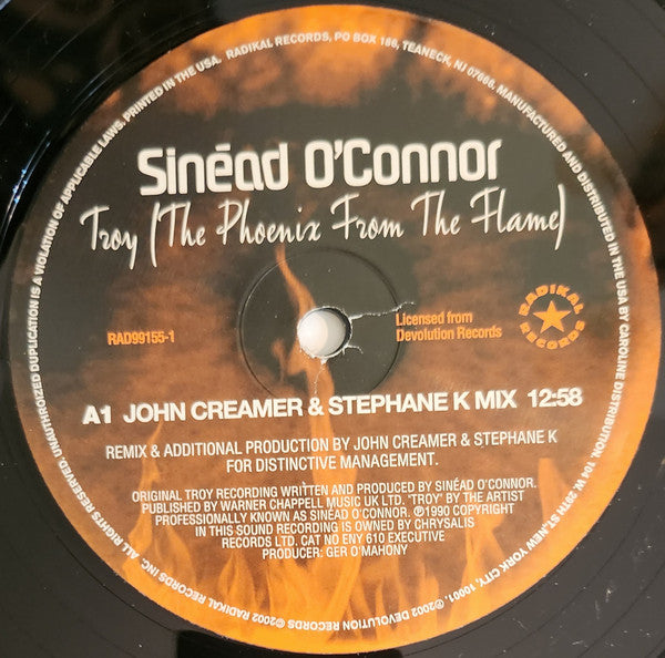 Sinéad O'Connor : Troy (The Phoenix From The Flame) (2x12")