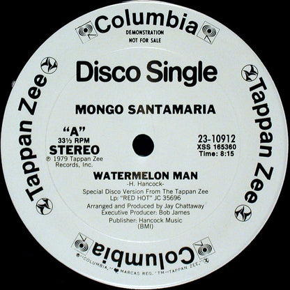 Mongo Santamaria : Watermelon Man / A Mi No Me Engañan (You Better Believe It) (12", Promo)