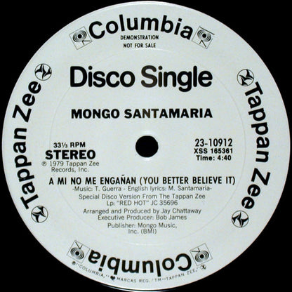 Mongo Santamaria : Watermelon Man / A Mi No Me Engañan (You Better Believe It) (12", Promo)