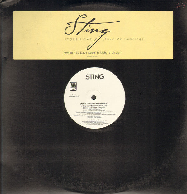 Sting : Stolen Car (Take Me Dancing) (2x12", Promo)