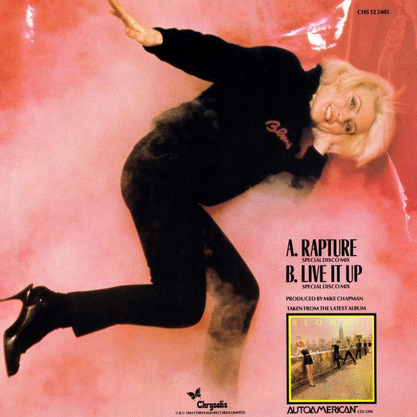 Blondie : Rapture (12", Single,  Po)