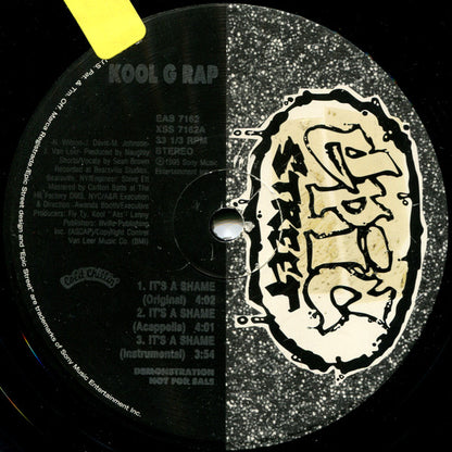 Kool G Rap : It's A Shame (12", Ltd, Promo)