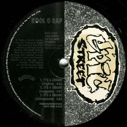 Kool G Rap : It's A Shame (12", Ltd, Promo)