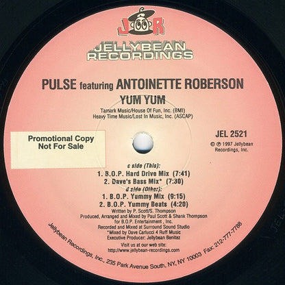 Pulse (3) Featuring Antoinette Roberson : Yum Yum (2x12", Promo)