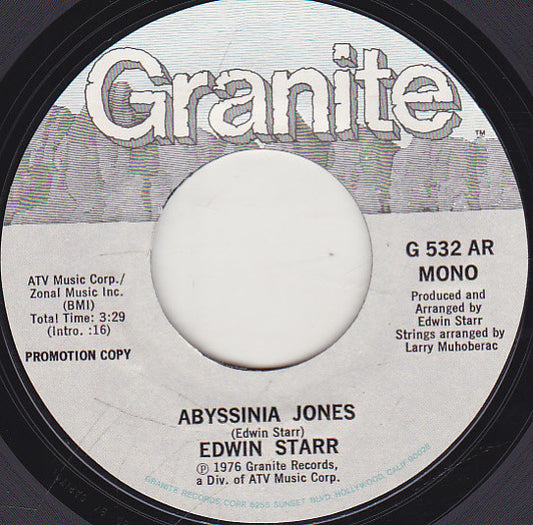 Edwin Starr : Abyssinia Jones (7", Single, Promo)