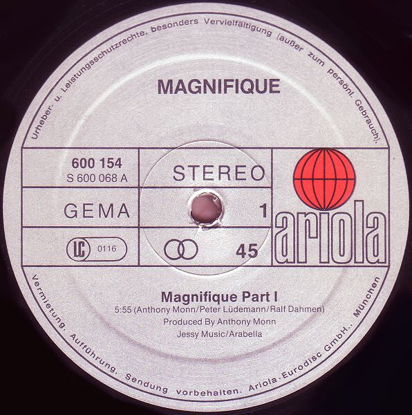 Magnifique : Magnifique (Part 1 & 2) (12")