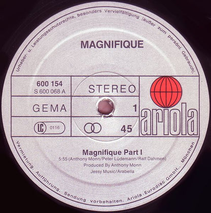 Magnifique : Magnifique (Part 1 & 2) (12")
