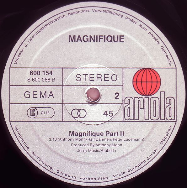 Magnifique : Magnifique (Part 1 & 2) (12")