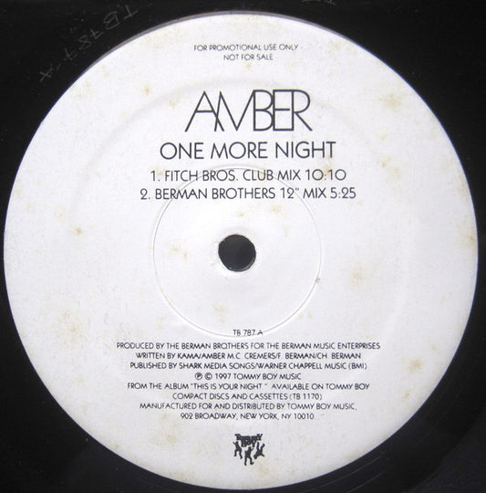 Amber : One More Night (12", Promo)