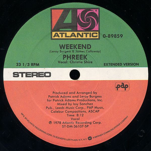 Phreek : Weekend (12", RE)