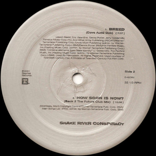 Snake River Conspiracy : Breed / How Soon Is Now? (12")
