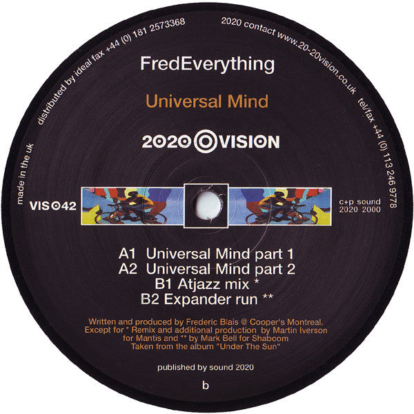 Fred Everything : Universal Mind (12")