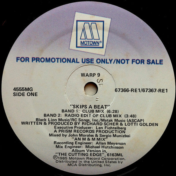 Warp 9 : Skips A Beat (12", Promo)