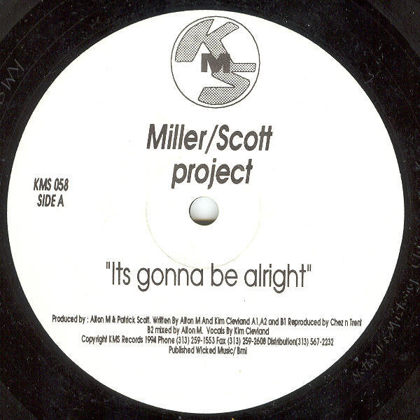 Miller / Scott Project : It's Gonna Be Alright (12")