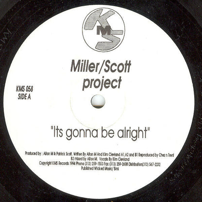 Miller / Scott Project : It's Gonna Be Alright (12")