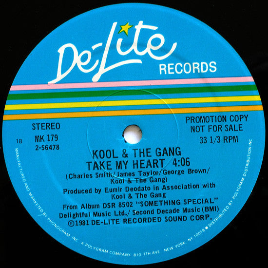 Kool & The Gang : Take My Heart (12", Promo)