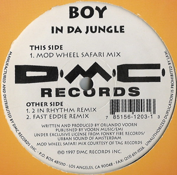 Boy* : In Da Jungle (12")