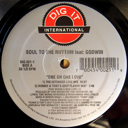 Soul To The Rhythm Feat: Godwin : One On One Love (12")